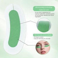 Patchs Oculaires Dissolvants à Micro-aiguilles Marque Blanche Acide Hyaluronique Peptide Anti-rides Raffermissant Cernes et Poches Végan OEM