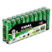 Pilas de Zinc-Carbono AAA con Logotipo Personalizado, 1.5V, Pilas Secas para Linternas, Controles Remotos, Juguetes, Compra al por Mayor Económica