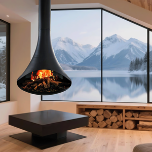 Chimney - Chimenea Eléctrica con Pantalla LCD para Espacios Habitables | Pantalla LCD |   5 colores de llama, 5 modos, 12 colores de luz para la parte superior y el lecho de combustible - Product Image 1
