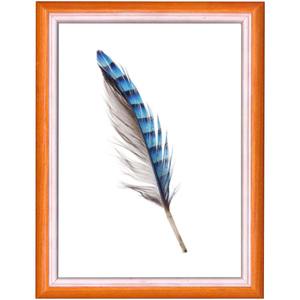 Stampa Batik Still Life 13x18 17mm Arancione Decorazione Minimalista per la Casa con Cornice - Product Image 1
