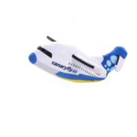 Canaryfly - Ornement suspendu en peluche avion, modèle d'avion doux, pendentif en peluche, décoration en peluche en forme d'avion de dessin animé