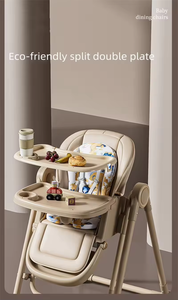 Chaise haute pour enfants en matériau PU <span class=keywords><strong>de</strong></span> sécurité en gros / Chaise d'alimentation pour bébé pour manger, peut être transformée en chaise berçante - Product Image 3