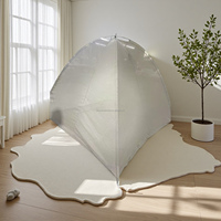 100% Argent Enduit Nylon Pliable Moustiquaire EMF Blindage Lit Auvent EMF Protection Auvent
