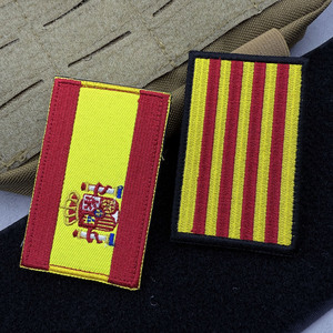 Écusson brodé drapeau espagnol, Catalogne, Galice, Andalousie Écusson crochet et boucle - Product Image 3