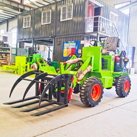 Usine meilleur 0.5ton 500kg Mini chargeur Diesel tracteur compact avec chargeuse et pelleteuse Petite chargeuse-pelleteuse pour terrassement