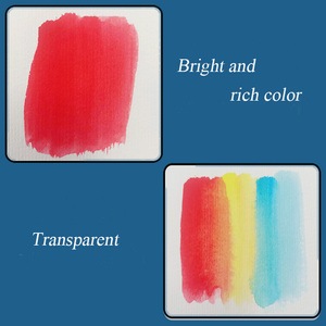 Peinture aquarelle professionnelle de niveau <span class=keywords><strong>12</strong></span> <span class=keywords><strong>couleurs</strong></span> pleine casserole <span class=keywords><strong>en</strong></span> fer avec un pinceau - Product Image 5