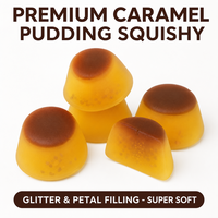 Jouet Squishy réaliste en forme de pudding, ultra doux en TPR, pudding au caramel, jouet anti-stress pour enfants et adultes