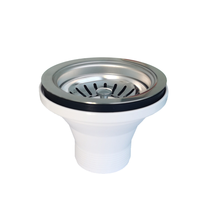Crépine de lavabo en acier inoxydable de bonne qualité, lot de 2, pour évier de cuisine