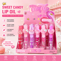 Personnalisez Votre Logo Huile à Lèvres Scintillante Repulpante Changeante de Couleur Pailletée Soin des Lèvres Élastique Repulpeur Set Huile à Lèvres Gloss
