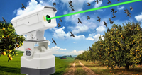 Répulsif à ultrasons puissant de 1000 mW à longue portée, anti-oiseaux, dissuasif pour les hiboux, contrôle des oiseaux par laser