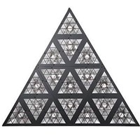 Équipement DJ professionnel, lumière triangulaire LED RGB 16x10W avec éclairage de scène DMX