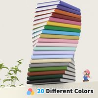 Cuaderno de Notas con Forro Oucaru, Paquete de 4, 180 Páginas, A5, Papel Grueso de 100 GSM, Diario Pequeño para Mujeres, Hombres, Trabajo, Negocios, Escuela