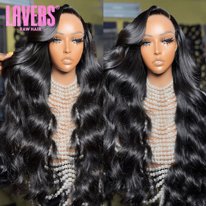 Pelucas sin Pegamento, Cabello Humano Brasileño, Pelucas con Frente de Encaje HD para Mujeres Afroamericanas, Ondulado, Cabello Humano Virgen, Peluca con Frente de Encaje - Product Image 4