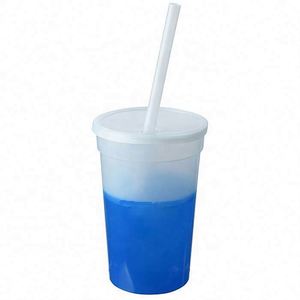 Hot Selling <b>Plastic</b> Stadium Mood Color Changing <b>Drinking</b> <b>Cup</b> With Lid - Product Image 1