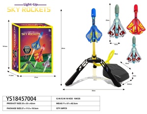 Kinder-Schaumstoff-Raketenwerfer-Spielzeug, Fußpedal-Luftraketen-Outdoor-Flugspielzeug für den Garten - Product Image 6