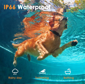 Kalung Pelatihan Anjing Pintar Isi Ulang 1640ft, Getaran, Suara, Sengatan Listrik, Bahan Nylon ABS Ramah Lingkungan, Plastik Modis, IP67 - Product Image 5