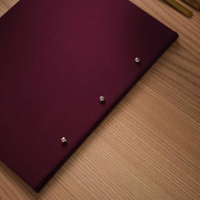 Couverture de menu en tissu imprimé personnalisé de haute qualité avec des porte-menus en lin modernes changeant les pages intérieures pour les restaurants bars cafés