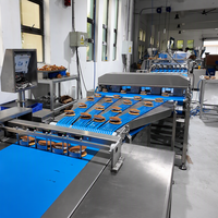 Nouvelle ligne de production de gâteaux dorés entièrement automatique, électrique, en acier inoxydable, 3000 pièces/h, 380V, pour boulangerie Dorayaki