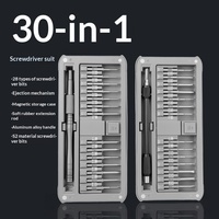 Jeu de tournevis multifonction en alliage d'aluminium S2 30-en-1 pour le démontage et le montage des smartphones Android et Apple