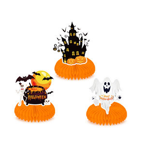 Huancai-centro <span class=keywords><strong>de</strong></span> mesa <span class=keywords><strong>de</strong></span> nido <span class=keywords><strong>de</strong></span> abeja para Halloween, adornos <span class=keywords><strong>de</strong></span> mesa para fiesta, suministros, 9 Uds. - Product Image 3
