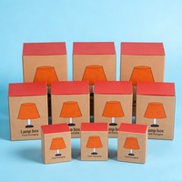 Boîtes rigides portables écologiques en papier avec impression numérique personnalisée, ampoule LED, emballage biodégradable et design unique