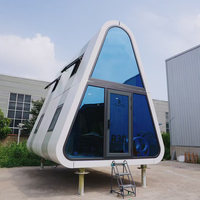 Toit triangulaire en acier Airbnb Chine Maison préfabriquée Casa Prefabricada Cabine modulaire Petites maisons Maison Conteneur Maisons préfabriquées