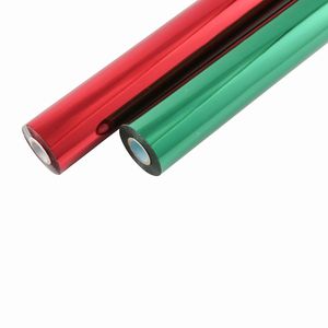 แผ่นฟอยล์เมทัลลิกโฮโลแกรมสีเขียวแอปเปิ้ล ขนาด 32 ซม. x 120 ม. สำหรับงานพิมพ์แบบรีแอกทีฟบนกระดาษ - Product Image 4