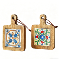 Cadeaux de déménagement : Sous-verres en bois d'acacia pour table basse, protection de table, décoration, sous-verres mignons en bois pour tasses