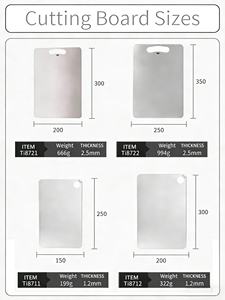 Cortador de Lujo Rectangular de Titanio Puro Premium de 1.2 mm de Grosor, Ecológico, Fácil de Limpiar, Duradero, Color Gris Plateado con Textura de Seda, Logotipo Personalizado - Product Image 6