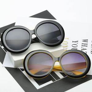 2021 New Arrival Fashion Vintage Women Black <b>Pink</b> Big <b>Frame</b> Sunglasses UV400 Oversized Round Sunglasses for Ladies - Product Image 3