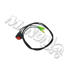 Interruptor de botón pulsador Mynova 24V 1NO con terminal de conexión rápida, bocina eléctrica de plástico para piezas de montacargas - Product Image 1