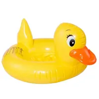 Çocuklar şişme bebek koltuğu havuzu sarı ördek şamandıra yüzmek koltuk yüzme simidi
