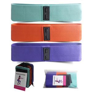 Low MOQ Factory Price Custom Color Logo Exercise <b>Band</b> Home <b>Workout</b> Gym Accessories Fabric Glute Booty Resistance <b>Bands</b> Set - Product Image 6