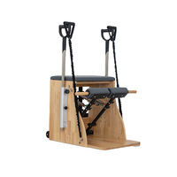Appareil de Pilates Reformer en bois d'érable, Ensemble d'équipement Ladder Barrel Reformer, Correcteur, Tapis, Appareil de Pilates Reformer en bois