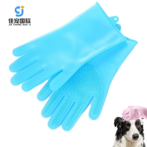 Eco-Friendly Silicone Pet Grooming <b>Bath</b> Glove Simple Style <b>Dog</b> Massage and Hair Removal Hair Cleaning Glove for Bathroom Use - Product Image 1