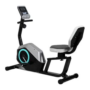 2023 Latest Style Thickening Fitness Equipment Magnetic Recumbent Bike Sports Goods With LCD Display OEM