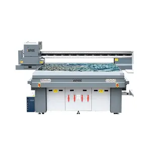 Gk品牌快速UV 2.5*1.3米旋转装置木质玻璃金属亚克力大幅面平板打印机XP600头机