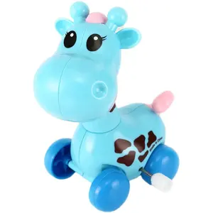 Kawaii Giraffe Toy Clock Movement Toy Geschenk für Kleinkinder Kinder Wind-Up Animal Toy