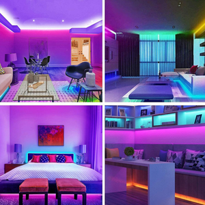 Tira de Luces LED RGB Inteligente COB de 18 pies, Direccionable, <span class=keywords><strong>con</strong></span> Efecto de Persecución de Color, 12V, Multicolor, Flexible, para Decoración - Product Image 6