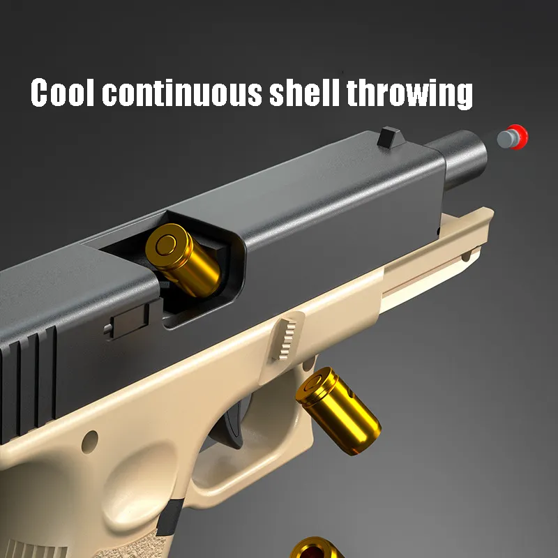 Пустая подвесная машина G18 Glock сцепление автоматическая зарядка мягкая пуля пистолет для мальчиков детская имитация игрушечный пистолет