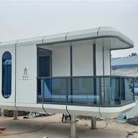 Maison conteneur 40ft maison de luxe minuscule cabine sur roue capsule à vendre