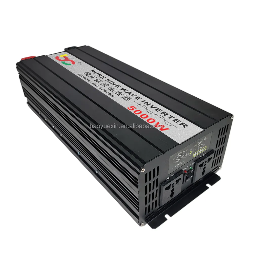 パワーインバーター12V 24V 220V 5000Wグリッドタイ120V卸売価格オフグリッドソーラーアップマイクロDCからACインバーターコンバーター発電機