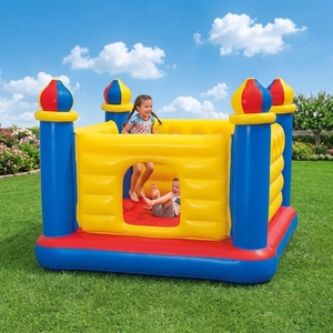 Fortin gonflable Naughty <span class=keywords><strong>Fort</strong></span> pour jeux de saut, utilisation extérieure, matériau PVC, capacité 150 kg, 5 enfants, design portable - Product Image 1