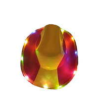 Cappello da Cowboy Personalizzato con Luci LED per Tifosi di Calcio, Copricapo Promozionale per Festival e Eventi