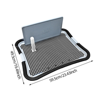 Toilette intérieure pour chien avec support mural et plateau d'apprentissage pour chiot, en plastique lavable, simple, expédition rapide UE, en stock en Pologne, prêt à être expédié
