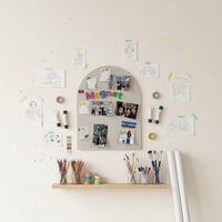 Tableau noir magnétique amovible multifonctionnel Uni-Felt, autocollant mural coloré pour la maison