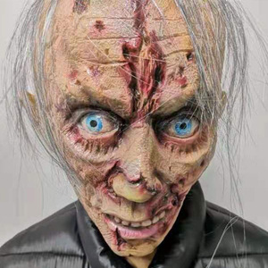 Commercio all'ingrosso di Vendita Calda di Halloween Mascherina di Orrore Testa Alien Cappuccio Zombie Mascherina Del Partito - Product Image 5
