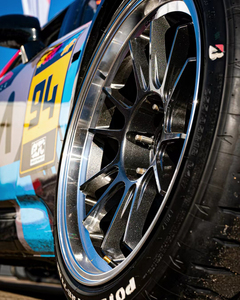 Roues de course à plat profond formées par flux 17 pouces 17X9J ET25 5x114.3 en alliage d'aluminium noir brillant Mazda MX-5 pour Subaru WRX Mitsubishi - Product Image 6