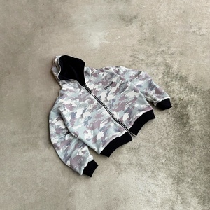 Sweat à capuche pour homme en coton 100% camouflage, coupe ample, tricot gaufré, double couche, design lourd, fabrication sur mesure - Product Image 1