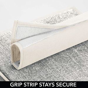Organisateur de rangement suspendu pour penderie en tissu doux et long, 2 packs avec 6 étagères pour vêtements, leggings, lingerie, t-shirts - Product Image 6